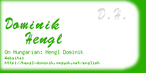 dominik hengl business card